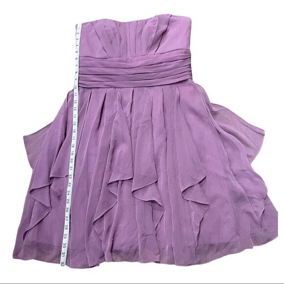 David’s Bridal Chiffon Dress with Layered Skirt Size 12 - Picture 12 of 13